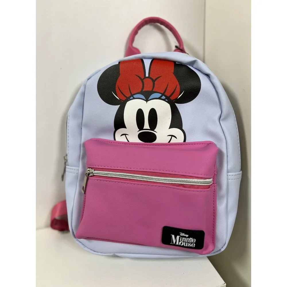Disney Minnie Mouse Mini Backpack Blue & Pink 11-12